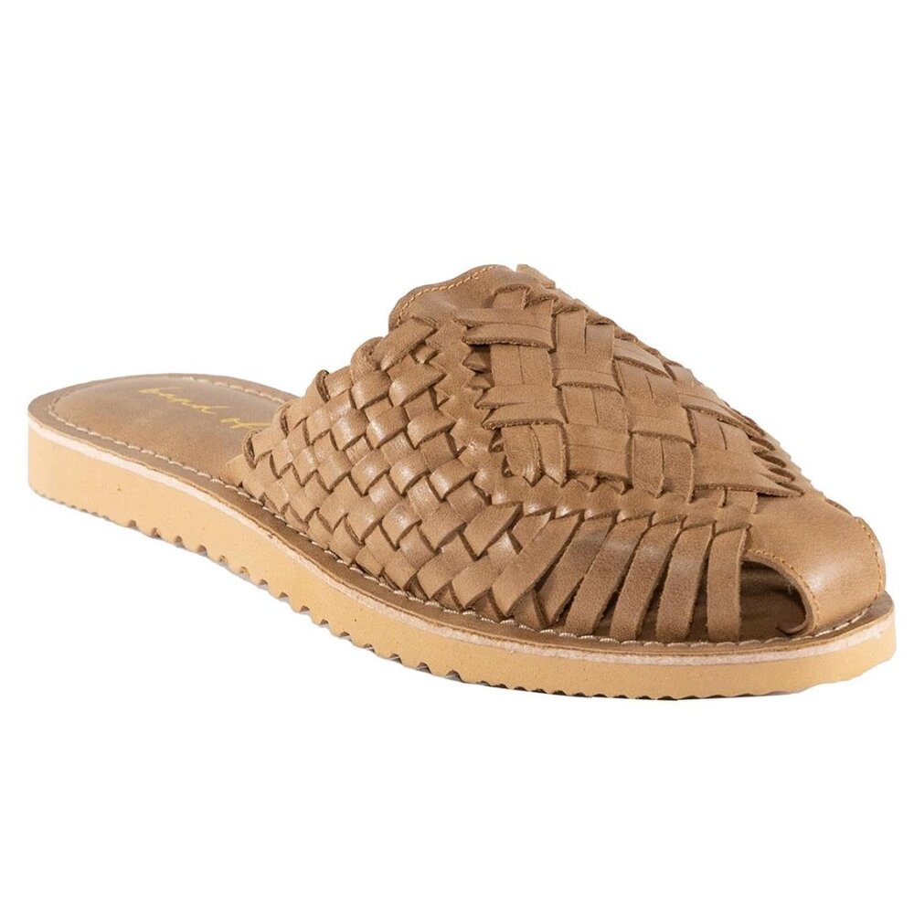 Band of the Free 'Comet' Leather Woven Huarache Mule Size 10 NWOT